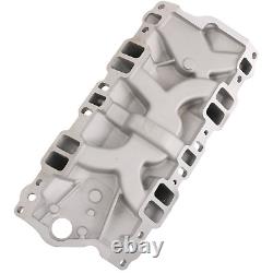 Front Intake Manifold Dual Plane 262-400 For Small Block 1955-1986 Chevy SBC NEW