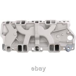 Front Intake Manifold Dual Plane 262-400 For Small Block 1955-1986 Chevy SBC NEW
