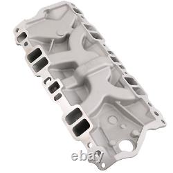 Front Intake Manifold Dual Plane 262-400 For Small Block 1955-1986 Chevy SBC NEW