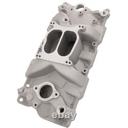 Front Intake Manifold Dual Plane 262-400 For Small Block 1955-1986 Chevy SBC NEW