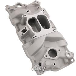 Front Intake Manifold Dual Plane 262-400 For Small Block 1955-1986 Chevy SBC NEW