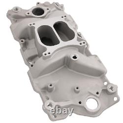 Front Intake Manifold Dual Plane 262-400 For Small Block 1955-1986 Chevy SBC NEW