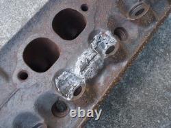 GM Cylinder Head 14011034 Small Block Chevy Chevrolet Bowtie Angle Plug Cracked