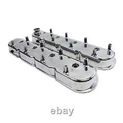 GM LS Chevy Small Block V8 Cast Aluminum Valve Covers with Coil Mounts, Polished