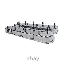 GM LS Chevy Small Block V8 Cast Aluminum Valve Covers with Coil Mounts, Polished