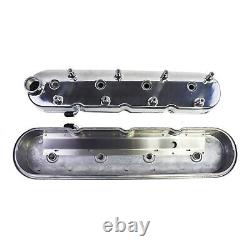 GM LS Chevy Small Block V8 Cast Aluminum Valve Covers with Coil Mounts, Polished