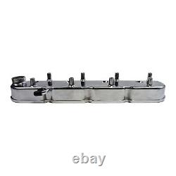 GM LS Chevy Small Block V8 Cast Aluminum Valve Covers with Coil Mounts, Polished