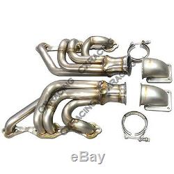 GT35 Turbo Header Manifold Kit For Chevrolet Camaro SBC Engine V8 Small Block