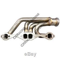 GT35 Turbo Header Manifold Kit For Chevrolet Camaro SBC Engine V8 Small Block