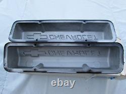 Gm Chevy Orig. Nos Tall Valve Cover Powd Coated In Black (usa) Made Small Block