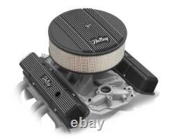 HOLLEY 241-242 Vintage Tall Finned Valve Cover for Small Block Chevy