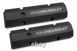 HOLLEY 241-288 Tall Valve Covers for Small Block Chevy Black