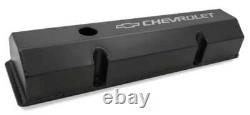 HOLLEY 241-288 Tall Valve Covers for Small Block Chevy Black