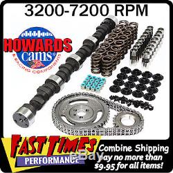 HOWARD'S SBC Small Block Chevy Solid Flat Tappet 295/299 555/555 106° Cam Kit