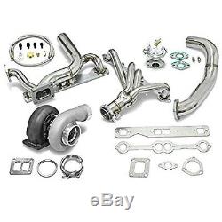 High Performance Upgrade GT45 T4 5pc Turbo Kit Chevy Small Block SBC Engine