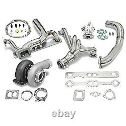 High Performance Upgrade GT45 T4 5pc Turbo Kit Chevy Small Block SBC Engine 350