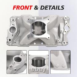 High Rise Single Plane Intake Manifold For 1957-95 Small Block Chevy SBC 350 400