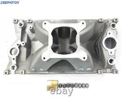 High Rise Small Block Chevy SBC Vortec Hurrican Single Plane Intake Manifold 350