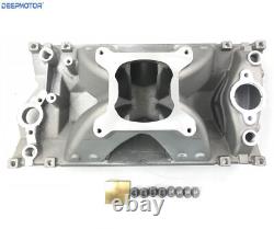 High Rise Small Block Chevy SBC Vortec Hurrican Single Plane Intake Manifold 350