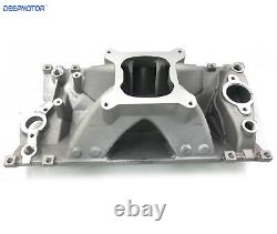 High Rise Small Block Chevy SBC Vortec Hurrican Single Plane Intake Manifold 350