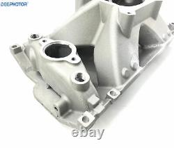 High Rise Small Block Chevy SBC Vortec Hurrican Single Plane Intake Manifold 350