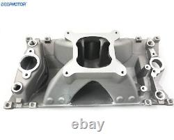 High Rise Small Block Chevy SBC Vortec Hurrican Single Plane Intake Manifold 350
