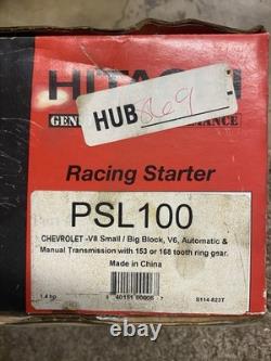 Hitachi PSL100 Racing Starter Small & Big Block Chevrolet 153 168 ARP Bolts Used