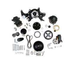 Holley 20-240BK Complete Mid-Mount Accessory System Small Block Chevy LS Black