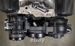 Holley 20-240BK Complete Mid-Mount Accessory System Small Block Chevy LS Black
