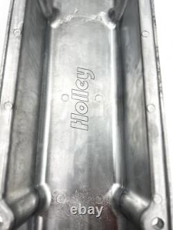 Holley Aluminum Finned Chevrolet Script Valve Covers For Small Block Chevy 350