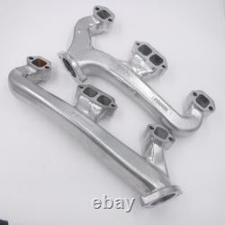 Hooker Exhaust Manifold Set 2.5 Silver for 1955-2002 Chevy Small Block SEE DESC