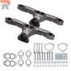 Horn Exhaust Manifolds Pair Set For Small Block Chevy SBC 283 305 327 350 400