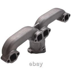 Horn Exhaust Manifolds Pair Set For Small Block Chevy SBC 283 305 327 350 400