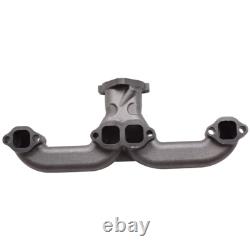 Horn Exhaust Manifolds Pair Set For Small Block Chevy SBC 283 305 327 350 400