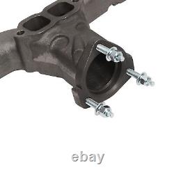 Horn Exhaust Manifolds Pair Set For Small Block Chevy SBC 283 305 327 350 400 M