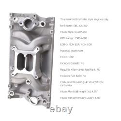 Intake Manifold 2028 for Chevy Gen 1 Small Block Vortec 5.0L/305 5.7L/350 Engine