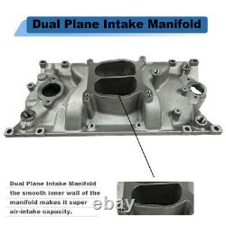 Intake Manifold Dual Plane for SBC Small Block Chevy 1996-02 Vortec 327 350 383