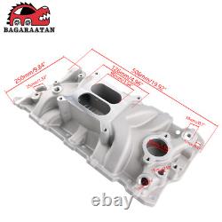 Intake Manifold For Small Block Chevy SBC 305 327 350 400 1957-1986 V8 Aluminum