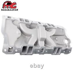 Intake Manifold For Small Block Chevy SBC 305 327 350 400 1957-1986 V8 Aluminum