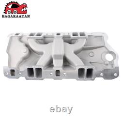 Intake Manifold For Small Block Chevy SBC 305 327 350 400 1957-1986 V8 Aluminum