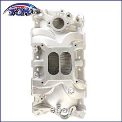 Intake manifold Dual Plane for SBC Small Block Chevy 350 400 1956-1986
