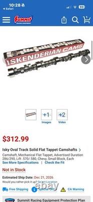 Isky Isksnderian 201571 Small Block Chevy Flat Tappet Camshaft