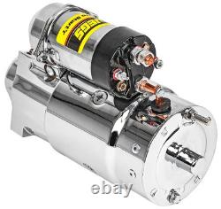 JEGS 10061 Chrome O. E. M. Replacement Starter Small Block & Big Block Chevy Offse