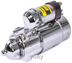 JEGS 10061 Chrome O. E. M. Replacement Starter Small Block & Big Block Chevy Offse