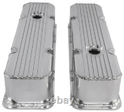 JEGS 501060 Fabricated Aluminum Valve Covers for Small Block Chevy 283-350