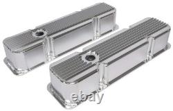 JEGS 501060 Fabricated Aluminum Valve Covers for Small Block Chevy 283-350