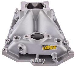 JEGS 513071 Intake Manifold for 1996-2002 Small Block Chevy 350 Vortec, Hi-Rise