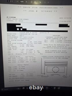 JE Forged Pistons SB2-2 Chevy Small Block 350 4.184 Bore Daytona Test Pull-off