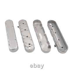 LS Smooth cast Valve Covers withCoil Mounts&Covers for chevy Small Block SB V8