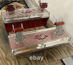 Larson Engineering Aluminum Valve Covers Chevy Sbc Small Block 327 350 Rat Rod